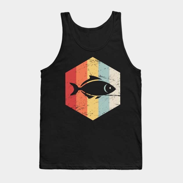 Retro 70s Fish Aquarium Icon Tank Top by MeatMan